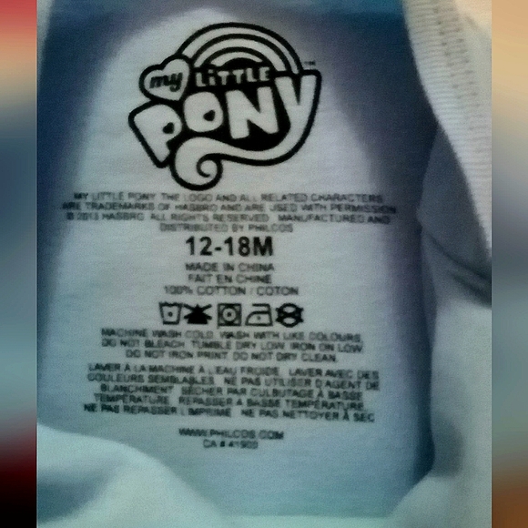 🔥SALE🔥 My Little Pony Rainbow Dash Baby Girls Onesie NWT Size 12-18 Months - Picture 3 of 4